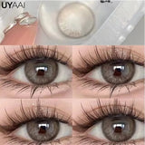Natural Colored Eyes Lenses 1 Pair Lens Beauty Brown Colored Lenses Gray Contact Lenses Makeup Pupils Big Eyes Natual Look