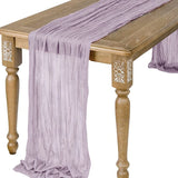 Popxstar Semi-Sheer Gauze Table Runner Sage Cheesecloth Table Setting Dining  Vintage Wedding Decoration Banquets Arches Retro Boho Decor