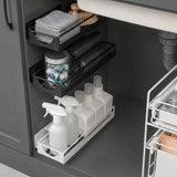 Carbon Steel Narrow Storage Rack Wall Mounted Space Saving Expandable Gap Shelf Punch Free Sliding Storage Rack Pantry