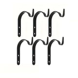 Popxstar Home Improvement Metal J-shaped Wrought Iron Hooks, Painting Flower Baskets, Clothes Accessories