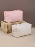 Popxstar Love Solid Color Pencil Case Large Capacity Pen pouch  Portable Storage Bag Trousse Pillow Pen BagPillow Stationery Pencil Case