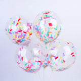 Popxstar 10/20/30pcs 12inch Confetti Ice Cream Confetti Balloon Birthday Party  Baby Shower Wedding Christmas Decoration Scene Layout