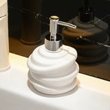 Popxstar  Ceramic Bottle Soap Dispenser Hotel Toilet Hand Wash Liquid Press Bottles Body Wash Shampoo Dispensing Shampoo Bath Gel Bottle