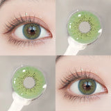 Popxstar  1Pair Colour Contacts Lenses Russian Blue Eye Green Beauty Pupil Brown Colored Gray Soft Yearly Use Makeup Lenses