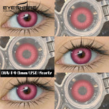 Halloween Colored Contact Lenses 2Pcs Cosplay Anime Cyber Makeup Blue Pink Color Contacts Red Eye Lens Fast Delivery