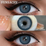 1 Pair Colored Pupils for Eyes Gray Eye Contacts Brown Natural Soft Lenses Beauty Pupils Women Makeup Yearly Cosmetics