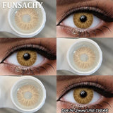 1 Pair Natural Eyes Color Contact Lenses for Eyes Brown Gray Beauty Pupils Blue Contacts Lens Yearly Cosmetic Lens