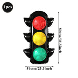 Popxstar  Racing Theme Party Decor Black and White Plaid Wheel Balloon Sport Car Traffic Light Balloon Kids Birthday Racing Party Supplies