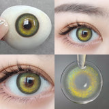 1 Pair Korean Color Contact Lenses with Natural Eye Contact Lenses Blue Brown Green Lenses Pupils Beauty Color lens