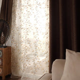 Popxstar Luxury Art Living Room Curtains Sheer Curtain Flowers Bedroom Window Curtain Kitchen Curtains Modern Home Decor Aesthetic rideau