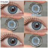 Popxstar  2pcs/pair Blue Lenses for Eyes Myopia Color Contact Lenses Fashion Pupils Large Diameter Eye Colores Beauty Green Lenses