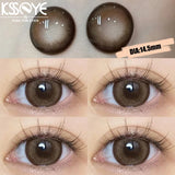 Popxstar 1 Pair Color Contact Lenses for Myopia Degrees 0~-8.0 Eyes Contacts Lens Beauty Natural Pupil Makeup Yearly