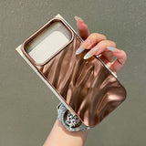 Luxury 3D Curly Wavy Texture Phone Case For iPhone 17 Air 16 15 14 Plus 13 Pro Max Soft Shockproof Phone Back Cover