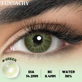 1 Pair NEW Colored Pupils Makeup Green Contact Lenses Beauty Women Colored Pupils Cosmetic Brown Natural Lenses Yearly