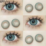 Natural Colored Eyes Lenses 1 Pair Lens Beauty Brown Colored Lenses Gray Contact Lenses Makeup Pupils Big Eyes Natual Look