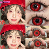 Cosplay Contact Lenses Cosmetics Blue Lens Eye Color Lenses Sharingan Halloween Makeup Red Lenses White Lenses Yellow Lens