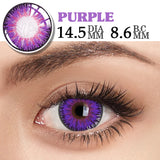 Popxstar Cosplay Anime Color Contact Lenses for Oshi No Ko Ai Ai Hoshino Rubi Ruby Akuamarin Kana Purple Lenses Red Lenses Pink Len