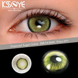 2pcs Contact Lenses Colored Contact Lenses With Diopter Natural Pink Blue Purple Large Pupils Lenses Fast Shipping