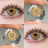 Popxstar  1 Pair Color Contact Lenses For Eyes Natural Gray Blue Beautiful Pupil Soft Natural Accessories Yearly Cosmetic Pupils