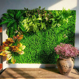 Popxstar Artificial Plants Grass Wall Panel Boxwood Hedge 16X24in Faux Eucalyptus Greenery Backdrop Suitable for Outdoor Indoor Garden