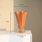 Vegetable glass vase transparent hydroponics dried flowers flower arrangement ornament desktop decoration living room home