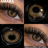 Popxstar  Fashion Colored Contact Lenses Natural Brown Eye Lens Gray Contact Eye Lenses Blue Lenses Contacts for Dark Eyes