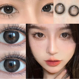 Popxstar 1 Pair Dark Lenses Korean Style Colored Contact Lenses Myopia Lenses Black Lenses Fog Pearl Lens High Quality