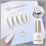 Popxstar 10ml Rainbow Purple Water Light Cat Magnetic Gel Nail Polish Shining Sliver-light Holographics Semi Permanent UV Gel