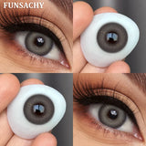 Popxstar  1 Pair Colored Contact Lenses for Eyes Green Beauty Pupils Brown Fashion Lenses High Quality Blue Eye Contacts Yearly