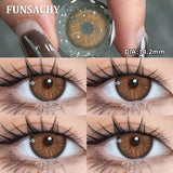 Popxstar  Korea Colorful Contact Lenses Grey Beautiful Pupil Soft Lenses Eye Makeup Blue Lenses Yearly Cosmetics Color EYe