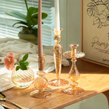 Popxstar Home Decor Candle Holders Glass Vase Wedding Decoration Candlestick Christmas Decoration Home Decoration Accessories