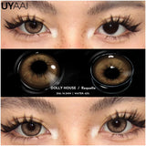 Popxstar Colored Contacts Lenses Natual Pupils for Eyes Natural Look Eye Contacts Grey Fashion Lenses Beauty Green Eye Color Lens