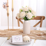 Popxstar spring decor 25Pcs Artificial Foam Dahlia Daisy Flowers with Stem DIY Wedding Bridal Bouquet Table Centerpieces Arrangement Party Decoration