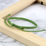 Popxstar Valentines Day Gift New 26 Styles Wax Line Handmade Braided Bracelet Adjustable Couple Bracelet Jewelry Gift for Friend Women Men Bangles