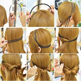 Popxstar Fashion Women Girl Double Layer Adjustable Head Hair Hoop Elastic Hair Rope Hair Band Hair Accessories Hot Sale