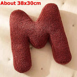 Popxstar  Ins 26 English Letters Plush Throw Pillow Soft Stuffed Kids Toys Dolls Sofa Cushion Room Decor Shooting Props for Children Gifts