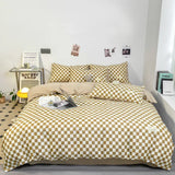 Popxstar Black and White Plaid Duvet Cover Set Full, Geometric Grid Bedding Set Soft Lattice Checkerd Comforter Cover with 2 Pillowcases