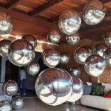 Popxstar 10Pcs Silver 4D Round Balloons 10 18 22 32inch Large Metallic Silver Foil Balloons for Birthday Wedding Silver Party Decorations