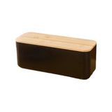 Cutting Board Lid Bread Box With Wooden Lid Spacious Container Bamboo Lid Food Storage Container Fresh Keeping Rectangular Shape