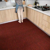 Popxstar DIY Washable Non-slip Kitchen Mat Doormat Long Corridor Carpet Bathroom Hallway Entrance Solid Color Stripe Kitchen Rug