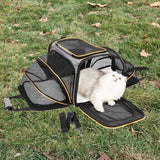Pet Carrier Bag Foldable Small Dog Charter Carrying Cat Out Bag Expansion Pet Bag Mesh Breathable Expansion Foldable Handheld C