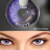 Popxstar 1 Pair Myopia Eyes Colored Lenses with Diopter Comfort Wearing Eyes Contacts Lenses Prescription Yearly Use