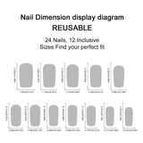 Popxstar  24Pcs Pink Ballet False Nails Mid-length Coffin Press On Nails French Tips Stick-on Fake Nails Shiny Diamond Bowknot Decor