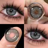 1 Pair Color Contact Lenses for Eyes Color Eye Lens Brown Eye Lenses  Gray Pupils Lens Yearly Black Contacts