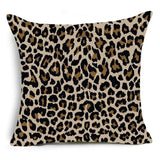 45x45cm Home Decor Animal Print Pillow Cover Leopard Tiger Zebra Cattle Cushion Cover for Living Room Sofa Decor Pillowcase