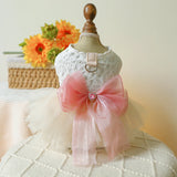 Cute High-end Formal Dress Pet Clothes Puff Chiffon Skirt Wedding Dress for Dogs Skirt Princess Dog  York Clothes Pet Cat Dress