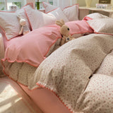 Popxstar  100% Cotton Duvet Cover Comforter cover Floral Style Bedding Quilt Cover housse de couette Bedclothes Bedspread 150x200 220x240