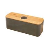Cutting Board Lid Bread Box With Wooden Lid Spacious Container Bamboo Lid Food Storage Container Fresh Keeping Rectangular Shape