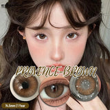1Pair Natural Colored Contacts Lenses Gray Eye Contacts  Soft Brown Eyes Lenses Yearly Korean Pink/Purplr Beauty Pupils