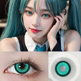 2pcs Graded Colored Contact Lenses JeweLens Anime Cosplay Softlens 14.2mm